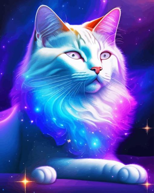 Galaxy Cat Diamond Painting