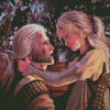 Geralt and Ciri Art Diamond Painting