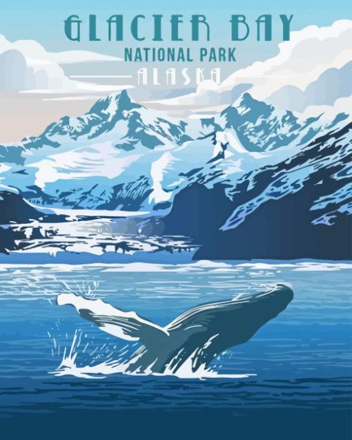 Glacier Bay Park Poster Diamond Painting