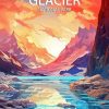 Glacier Park Poster Diamond Painting