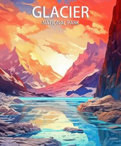 Glacier Park Poster Diamond Painting