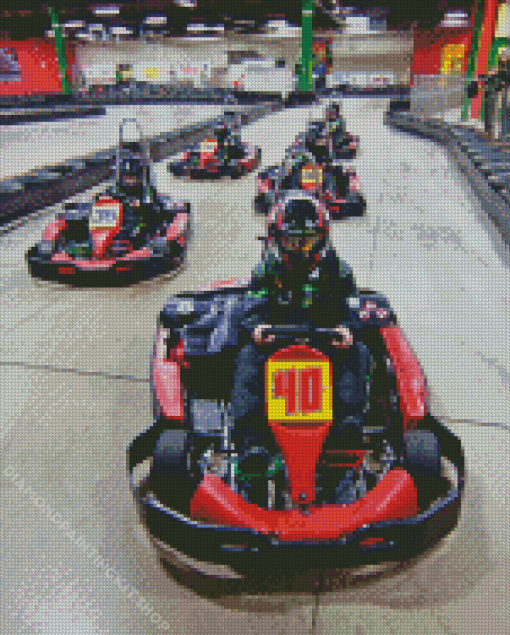 Go Karting Diamond Painting