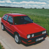 Red Golf Gti Mk2 Diamond Painting