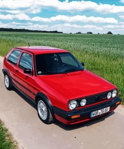 Red Golf Gti Mk2 Diamond Painting