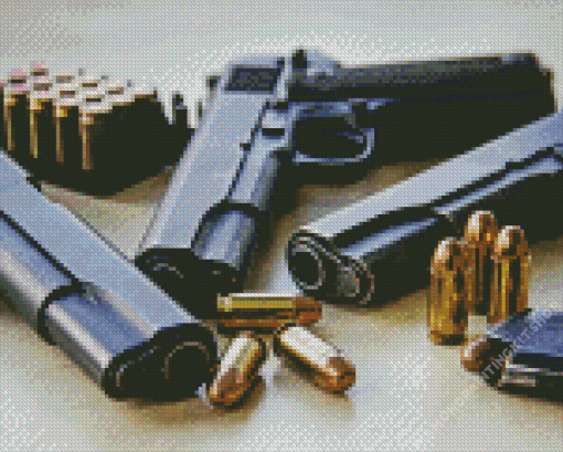 Guns And Ammo Diamond Painting