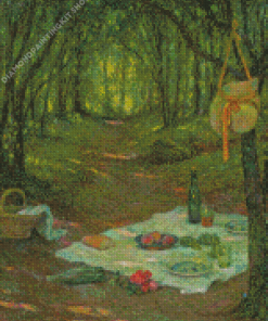 A Break in the Woods Art Diamond Painting