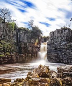 High Force Waterfall Diamond Painting