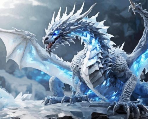 Ice Dragon Diamond Painting