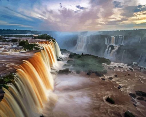 Iguazu Falls Diamond Painting