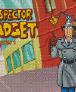 Inspector Gadget Animation Poster Diamond Painting