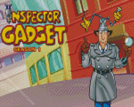 Inspector Gadget Animation Poster Diamond Painting