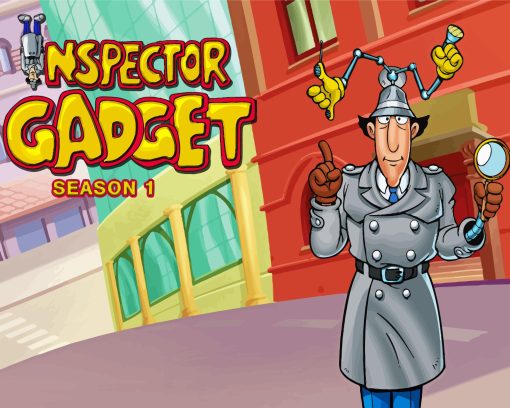 Inspector Gadget Animation Poster Diamond Painting