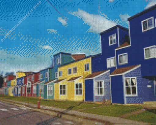 Jellybean Houses Diamond Painting