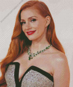 Jessica Chastain Diamond Painting