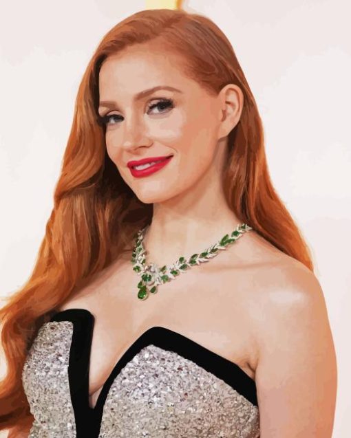 Jessica Chastain Diamond Painting