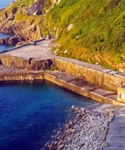 Lamorna Cove Beach Diamond Painting