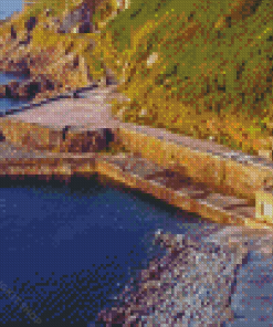 Lamorna Cove Beach Diamond Painting