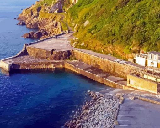 Lamorna Cove Beach Diamond Painting