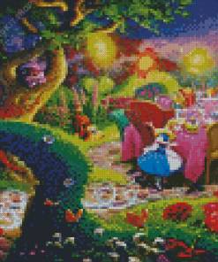 Mad Hatter Tea Party Diamond Painting