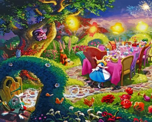 Mad Hatter Tea Party Diamond Painting