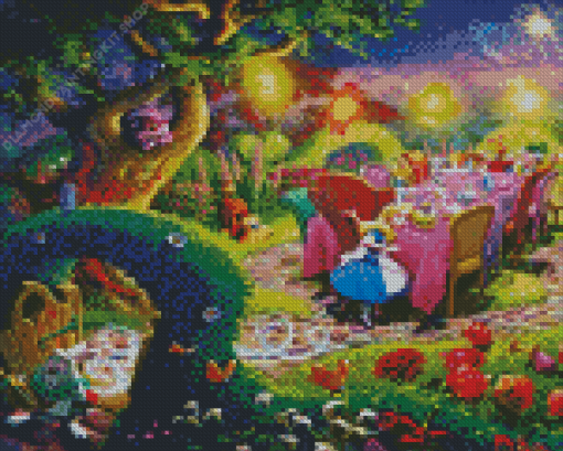 Mad Hatter Tea Party Diamond Painting