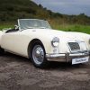 White Mga Sport Car Diamond Painting