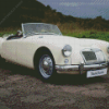 White Mga Sport Car Diamond Painting