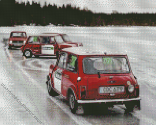 Mini Rally Cars Diamond Painting