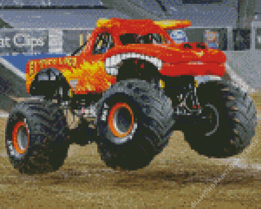 Monster Jam Truck Diamond Painting