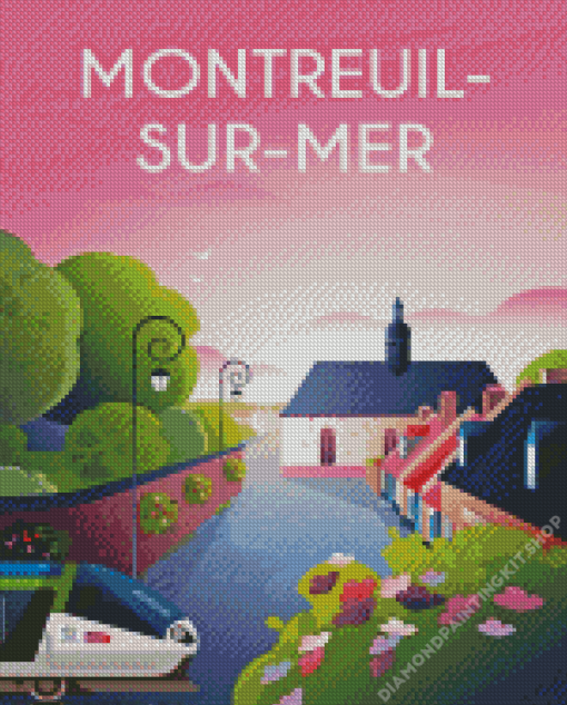 Montreuil Sur Mer Poster Diamond Painting