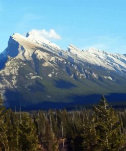 Mount Rundle Diamond Painting