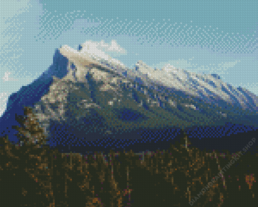 Mount Rundle Diamond Painting