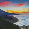 Mount Teide at Sunset Diamond Painting