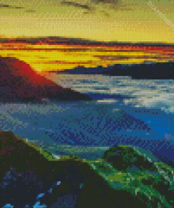 Mountain Sunrise Diamond Painting