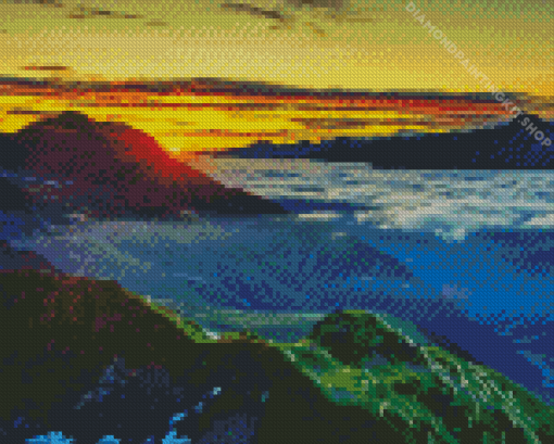 Mountain Sunrise Diamond Painting