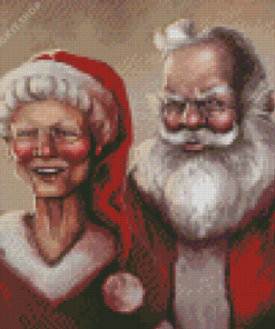 Mr And Mrs Claus Art Diamond Painting