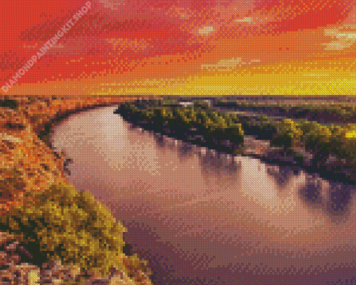 Murray River in Australia Diamond Painting