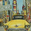 New York Taxi Art Diamond Painting