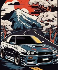 Nissan Gtr Skyline Art Diamond Painting