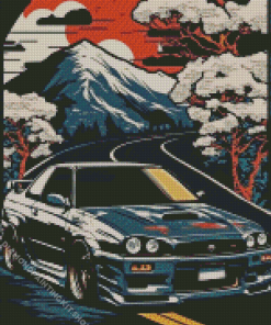 Nissan Gtr Skyline Art Diamond Painting