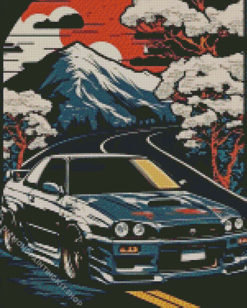 Nissan Gtr Skyline Art Diamond Painting