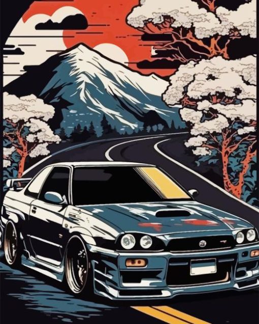 Nissan Gtr Skyline Art Diamond Painting