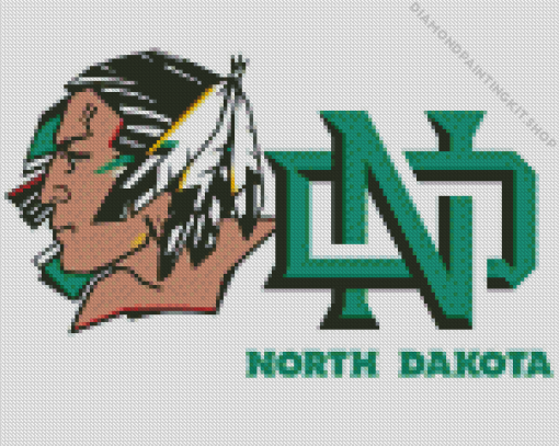 North Dakota Fighting Hawks Diamond Painting