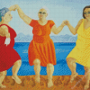 Old Women Dancing Art Diamond Painting