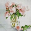 Peonies In Vase Diamond Painting