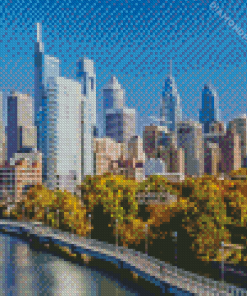 Philadelphia Skyline Diamond Painting