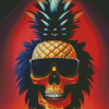 Pineapple Skull Diamond Painting