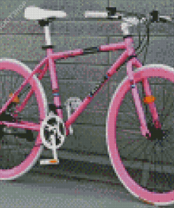 Pink Bicycle Diamond Painting