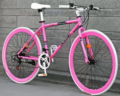 Pink Bicycle Diamond Painting