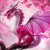 Pink Dragon Diamond Painting